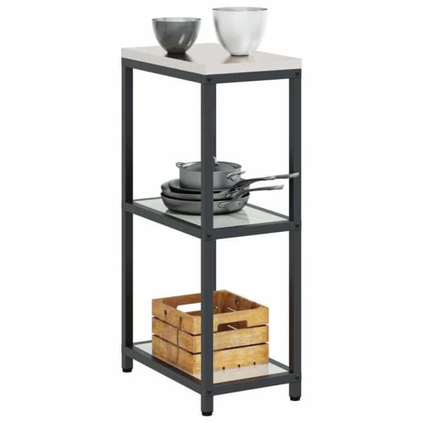 Köksställ - EXKLUSIVT HEM - HATTEM - Silver/Grå - 30x50x92 cm - Robust stål