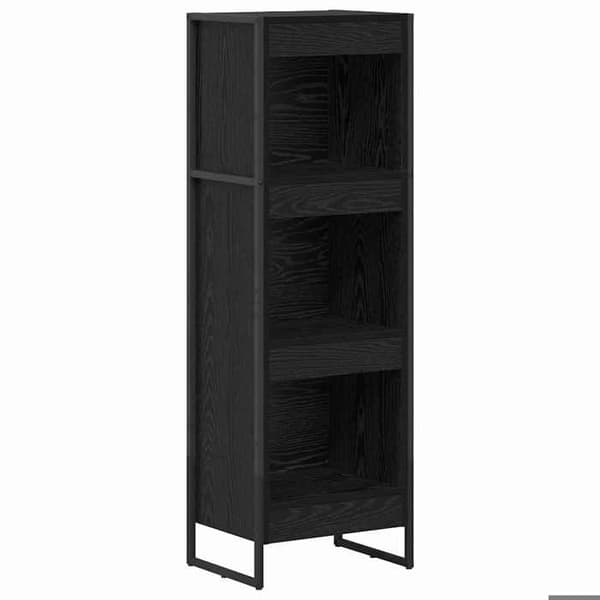 Maison Exclusive - Bibliotek 40 x 30 x 121 cm Ingeniørtræ Sort eg