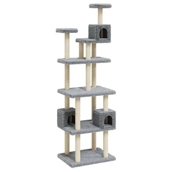 Maison Exclusive - Kattekradsetræ med sisal kløer Lys grå 188 cm Ljusgrått