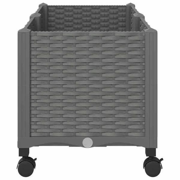 Maison Exclusive - Plantekasse med Hjul Lys Grå 80 x 40 x 44 cm PP Ljusgrått