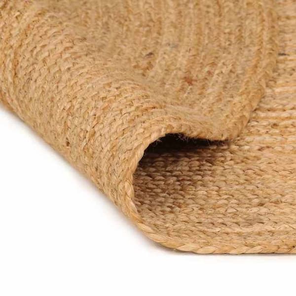 Maison Exclusive - Flätad jute matta 210 cm Rund