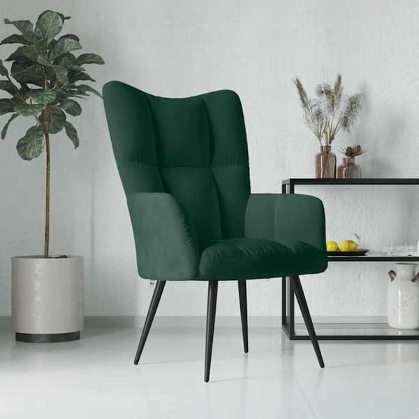 Maison Exclusive - Mørkegrøn Velour Relax stol