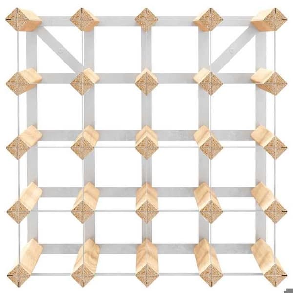 Maison Exclusive - Flaskställ för 20 flaskor Pinède solid