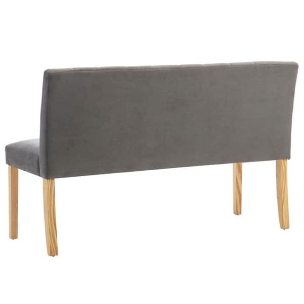 Maison Exclusive - Bænk 140 cm Grå Velour Grå