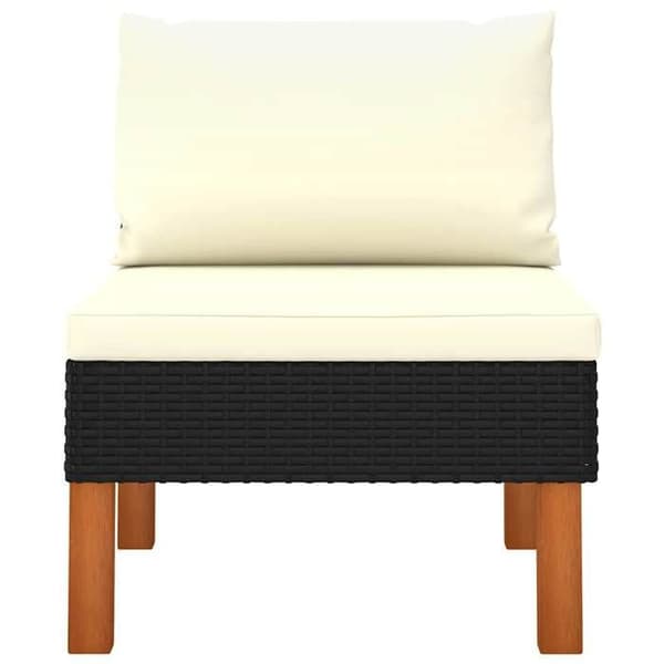 Maison Exclusive - Centrala soffbord 3 st Flätad resin och eucalyptus trä