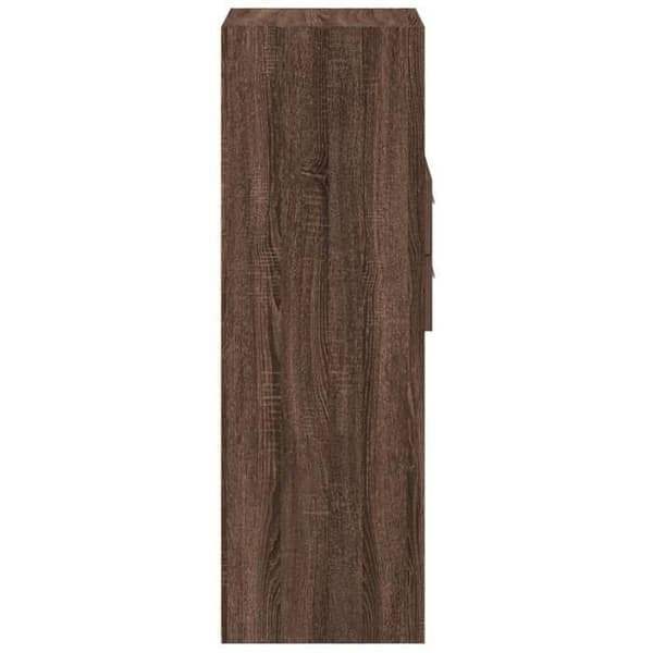 Maison Exclusive - Buffé hög ek brun 45x42,5x124 cm ingenjörsträ