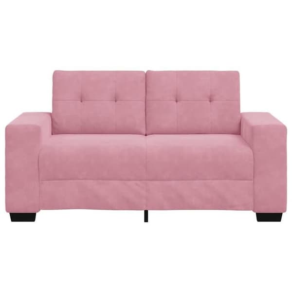 Soffa - EXKLUSIVT HUS - Loveseat - 2 platser - Rosa sammet - 160 cm Ros