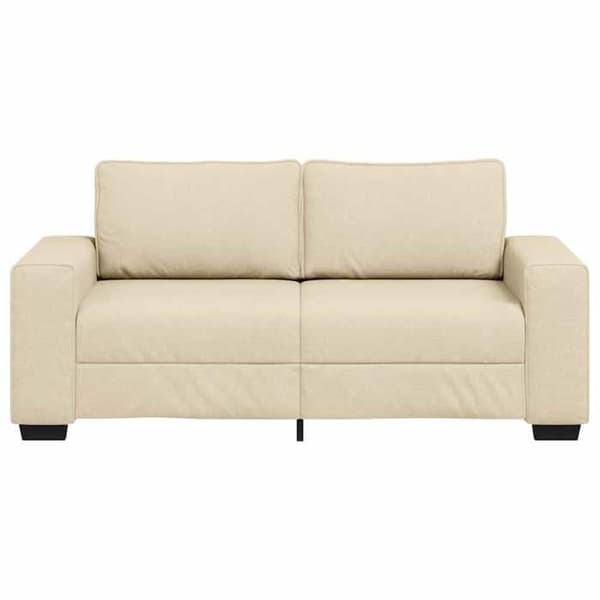 Maison Exclusive - Soffa 2 platser crème 180x77x82 cm i tyg Grädde