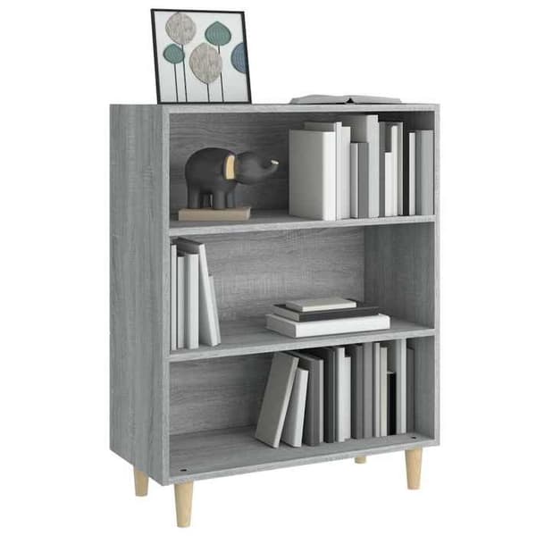 Buffet - EKSKLUSIVT HUS - Sonoma - Ingeniørtræ - Grå - 3 hylder grå