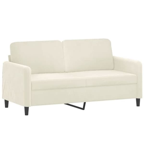 Maison Exclusive - 3 kpl:n sohvasetti vaaleanbeige samettityynyillä