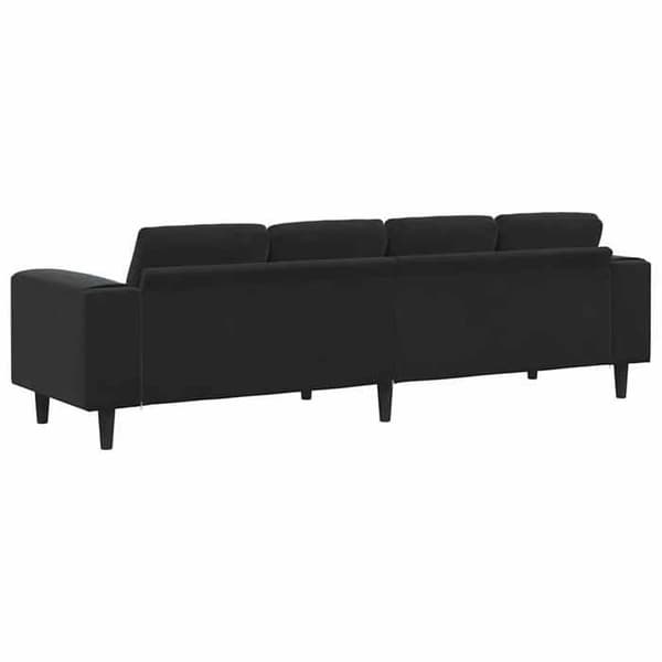 Maison Exclusive - Svart soffsoffa 250 x 77 x 76 cm Svart