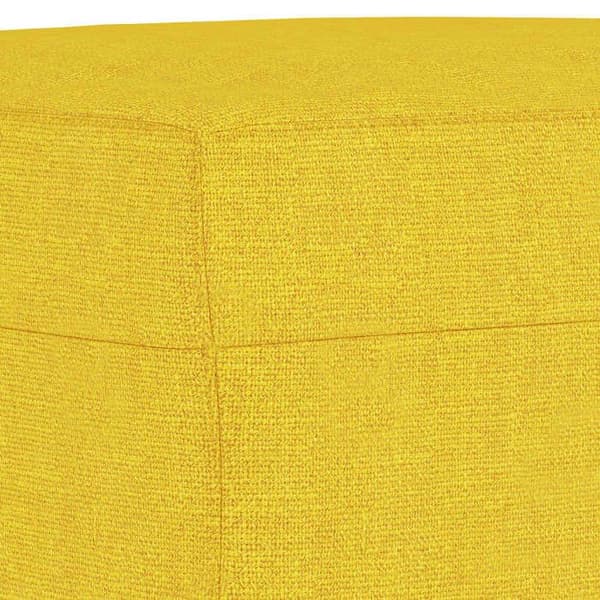 Maison Exclusive - Sæt af 3 sofaer med lysegule puder i stof