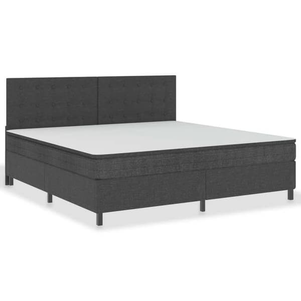 Maison Exclusive - Mørkegrå sengeramme med lameller 200x200 cm Mörkgrå