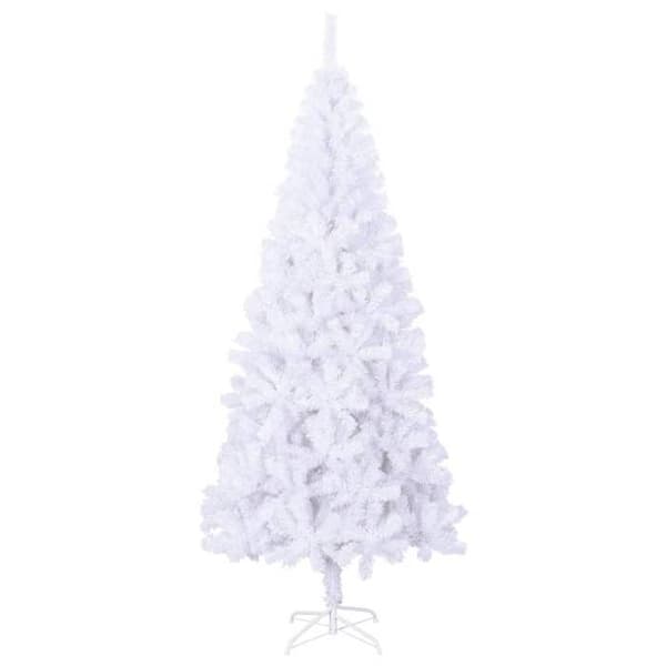 Maison Exclusive - Keinopuu ja teräsjalka 210 cm 910 oksaa Vit