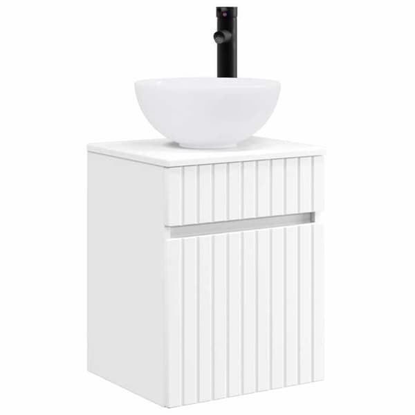 Maison Exclusive - Väggmonterad tvättställsmöbel Vit 39 x 41 x 64,5 cm
