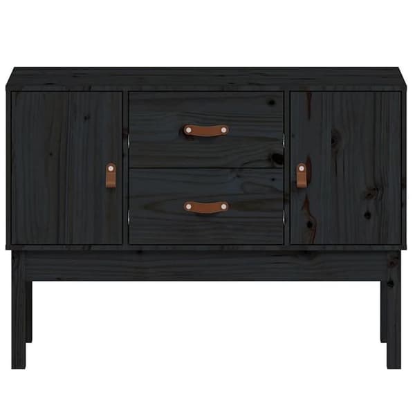 Maison Exclusive - Buffet Musta 110x40x78 cm Massiivipuu