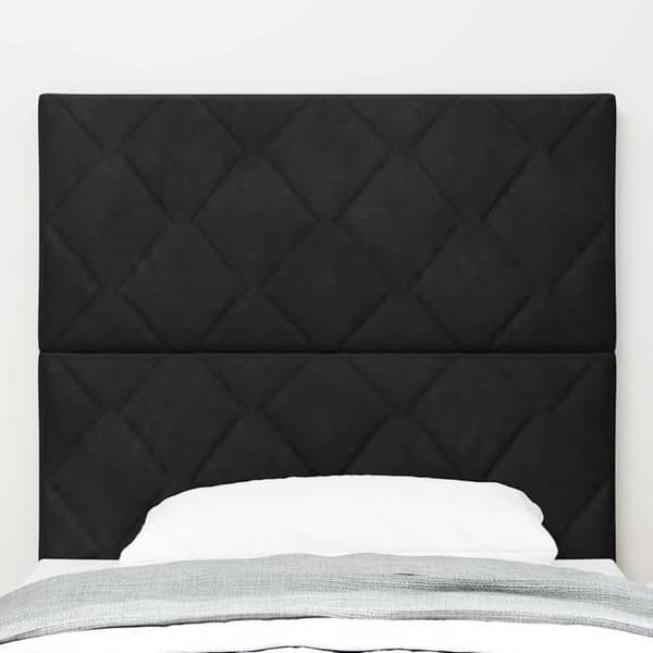 Maison Exclusive - Svart sänggavel 90 cm Sammet