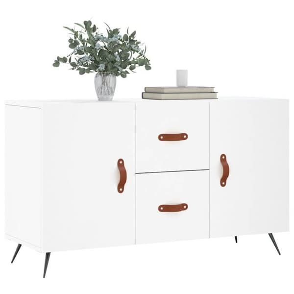 Maison Exclusive - Vit buffé 100x36x60 cm ingenjörsträ