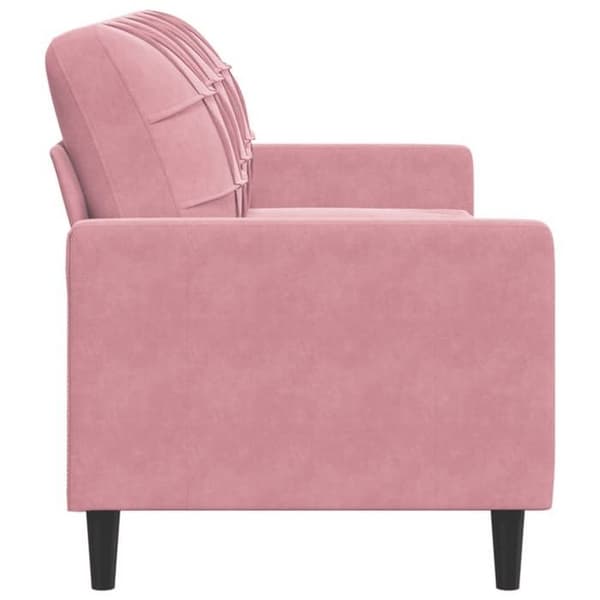 Maison Exclusive - Soffa 3-sits Rosa 180 cm Sammet