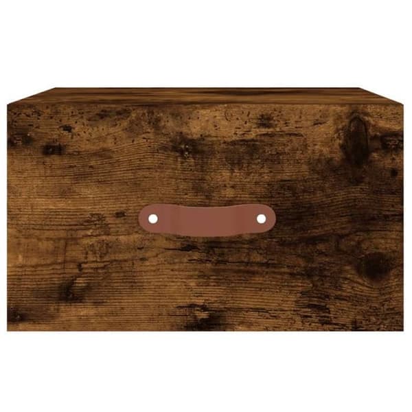 Maison Exclusive - Väggmonterade sängbord 2 st rökig ek 35x35x20 cm rökt ek