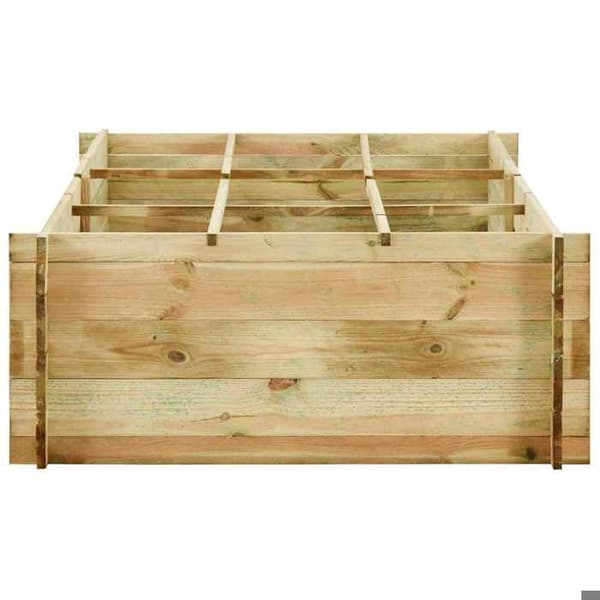 Maison Exclusive - Grönsaksplanteringslåda Tryckimpregnerad furu 197x100x40 cm
