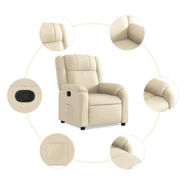 Maison Exclusive - Kermanvärinen nojatuoli