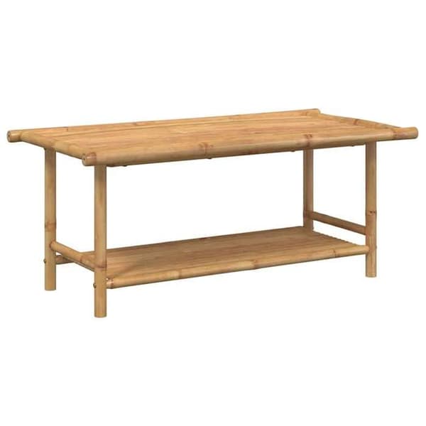 Bord - EKSKLUSIV HUS - 110x55x45 cm - Bambus - Ventilerede, rådfrie lameller - Robust overflade & opbevaring