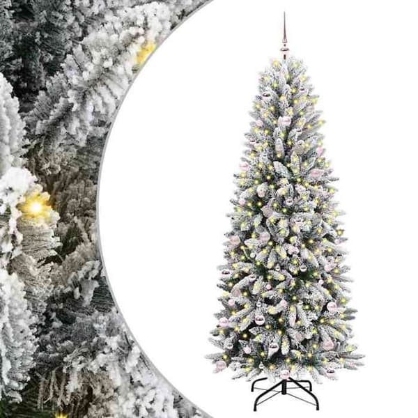Maison Exclusive - Konstgjord Julgran Vit 240 cm Vit