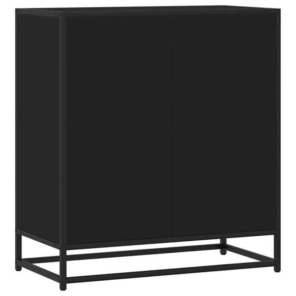 Maison Exclusive - Sort buffet 68x35x76 cm ingeniørtræ Svart