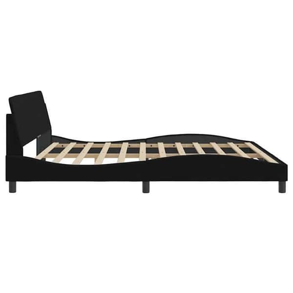 Maison Exclusive - Dover musta sänkykehys 200x200 cm sametti