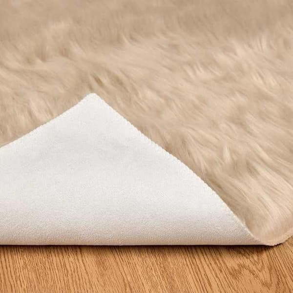 Tæppe - EKSKLUSIVT HUS - TAFALLA - Beige - Polyester - 160 x 160 cm beige