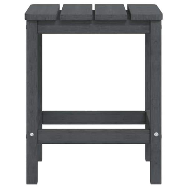 Maison Exclusive - Adirondack-puutarhapöytä Anthracite 38x38x46 cm PEHD