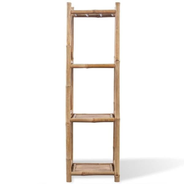 Maison Exclusive - 4-niveau firkantet bambus hylde Äkta bambu