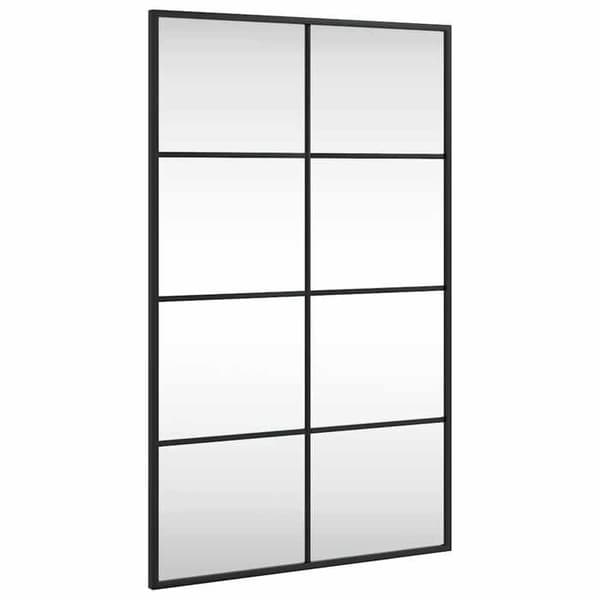 Maison Exclusive - Svart väggspegel 50x80 cm rektangulär järn