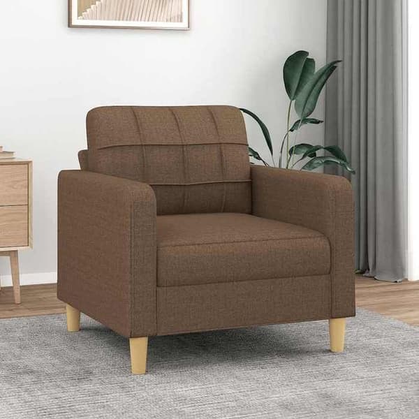 Maison Exclusive - Ruskea nojatuoli 60 cm kangasta