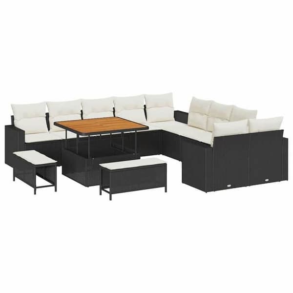 Maison Exclusive - 17 osan puutarhakalustesarja 12-hengen