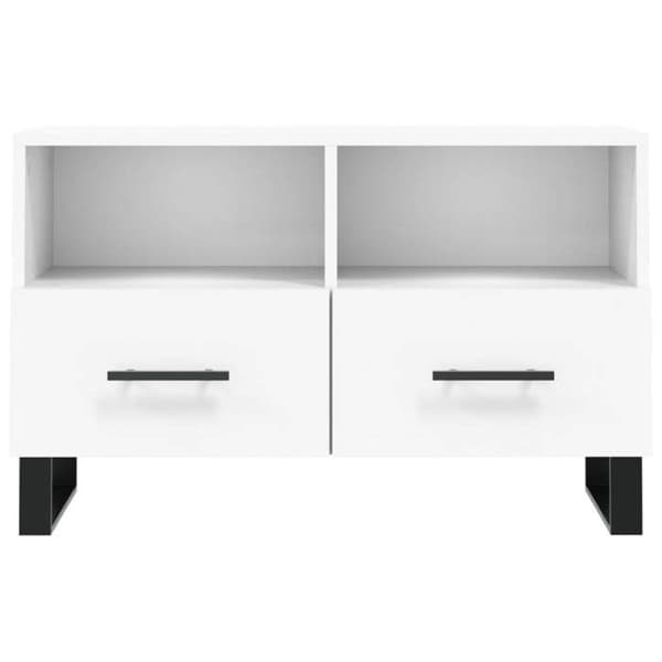 Maison Exclusive - TV-möbel Vit 80x36x50 cm Ingenjörsträ