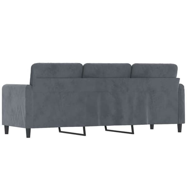Maison Exclusive - Tummanharmaa 3-paikkainen sohva 180 cm Sametti