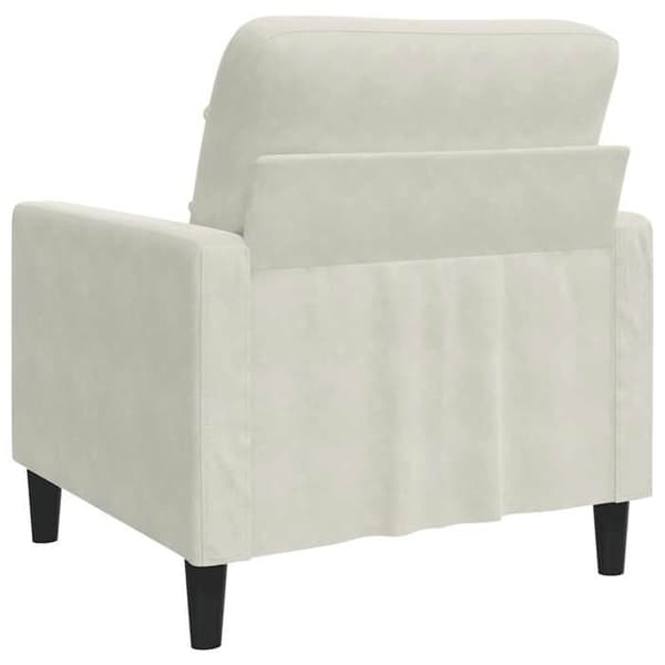 Maison Exclusive - Fåtölj Crème 60 cm Sammet