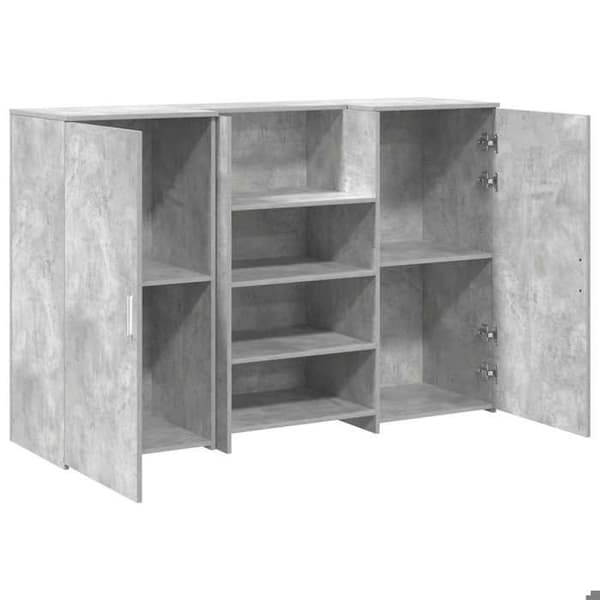 Maison Exclusive - Grå betong receptionsdisk 155x50x103,5cm ingenjörsträ