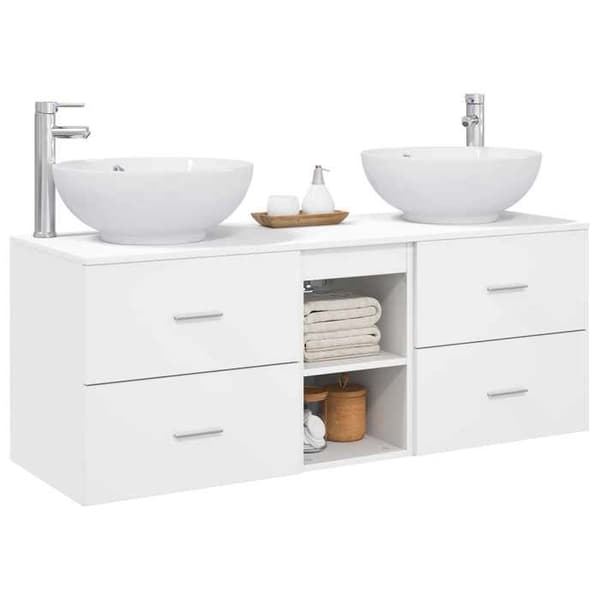 Maison Exclusive - 3-delars badrumsinredning i vitt