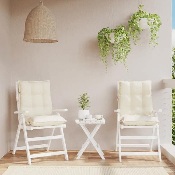 Maison Exclusive - Utomhus Kudde 2 st Kräm 100 x 50 x 7 cm