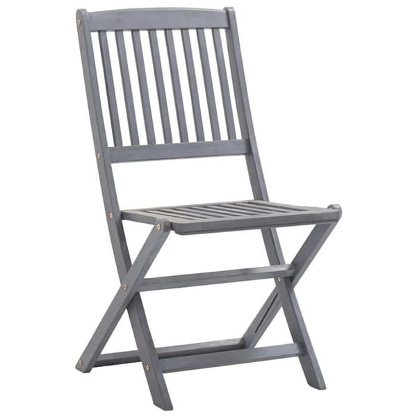 Maison Exclusive - Fällbara utomhusstolar set om 6 och kuddar i akaciaträ