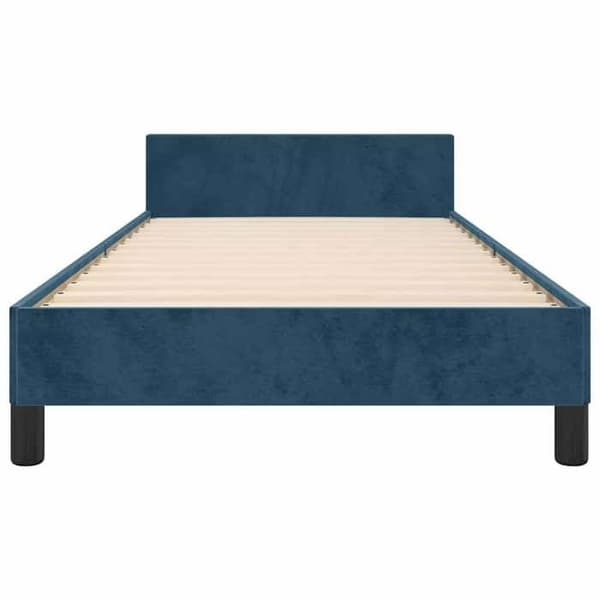 Maison Exclusive - Sängram utan madrass mörkblå 100x200 cm sammet Mörkblå