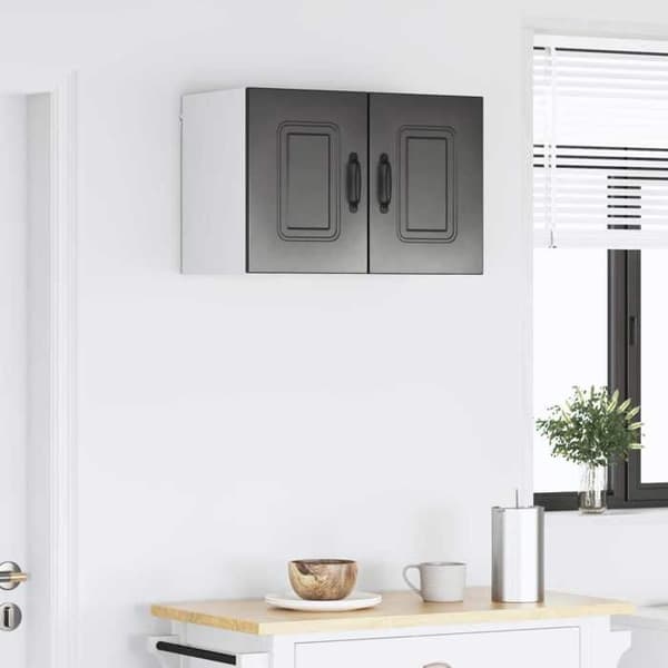 Maison Exclusive - Kalmar 2 stk. opvaskemaskine panel Sort ingeniørtræ Svart