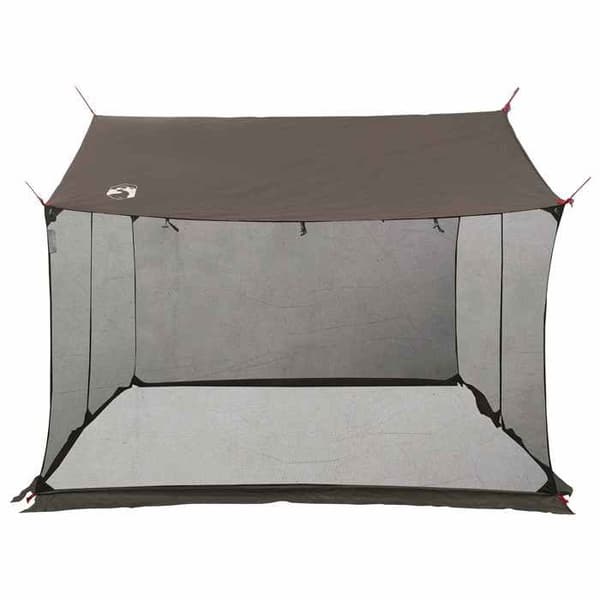 Maison Exclusive - Camping tarp med netvægge Brun Grå