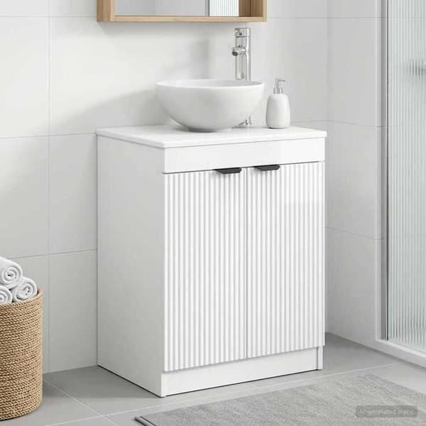 Maison Exclusive - Badeværelsesskab Hvid glans 54 x 41 x 70 cm