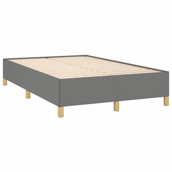 Sengestel - EKSKLUSIV HUS - 120x200 cm - Mørkegrå - Polyesterstof - Lamelseng Mörkgrå