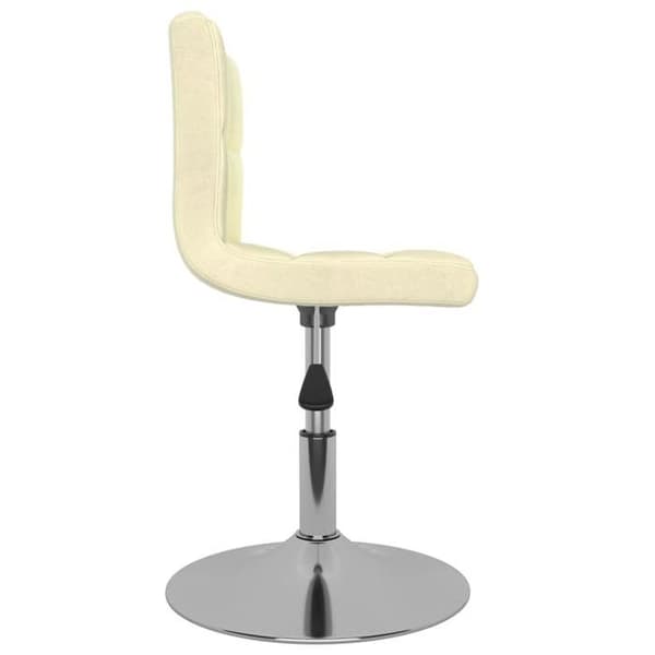 Maison Exclusive - Spisebordsstole med drejefunktion sæt af 6 Creme Stof