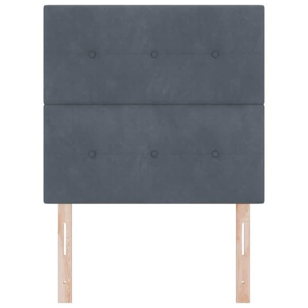 Maison Exclusive - Mörkgrå sänggavel 80 cm Sammet